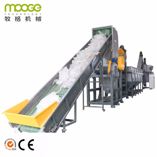 Neues Design HDPE LDPE LLDPE BOPP PP PE-Folie, gewebter Beutel, Jumbo-Beutel, Kunststoffflocken, Schrott, Recycling, Zerkleinerung, Wäscheleine, Recycling-Anlage, Zerkleinerungsmaschine