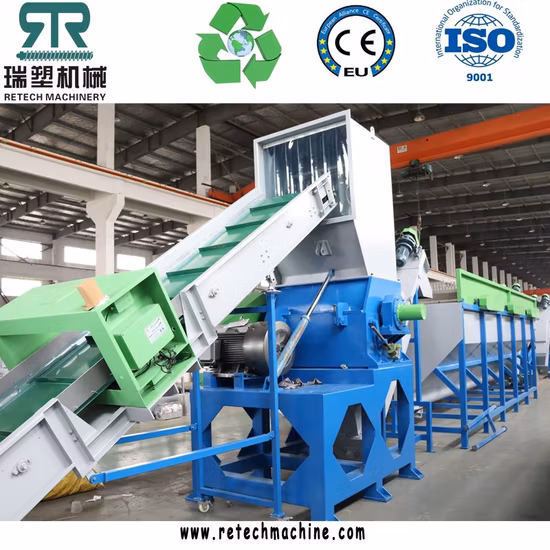 Kunststoff-PE/PP/LDPE/LLDPE/BOPP/HDPE/Haustierflasche/laminiert/Folie/gewebter Beutel/nicht gewebter Kunststoff-Wasch-Recycling-Maschine